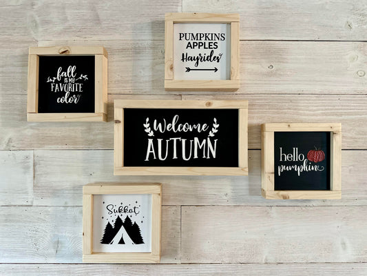 Fall Sign Collection, Smalls